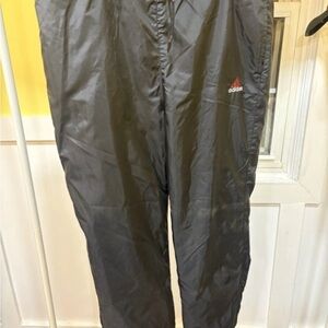 VTG 90s Adidas Black Track Pants Vintage Athletic Streetwear Light Worn Size L